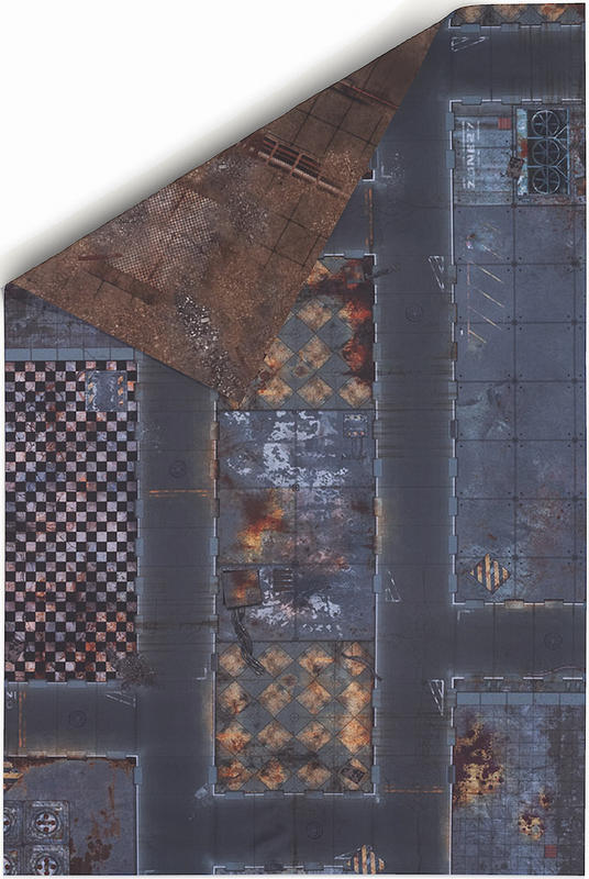 Gamemat.eu Oboustranná herní podložka 6'x4' (183 x 122cm) - různé motivy Barva: Quarantine Zone & Fallout Zone