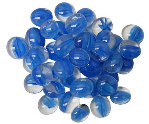 Chessex Skleněné žetony - Gaming Glass Stones (různé barvy) Barva: Catseye Dark Blue