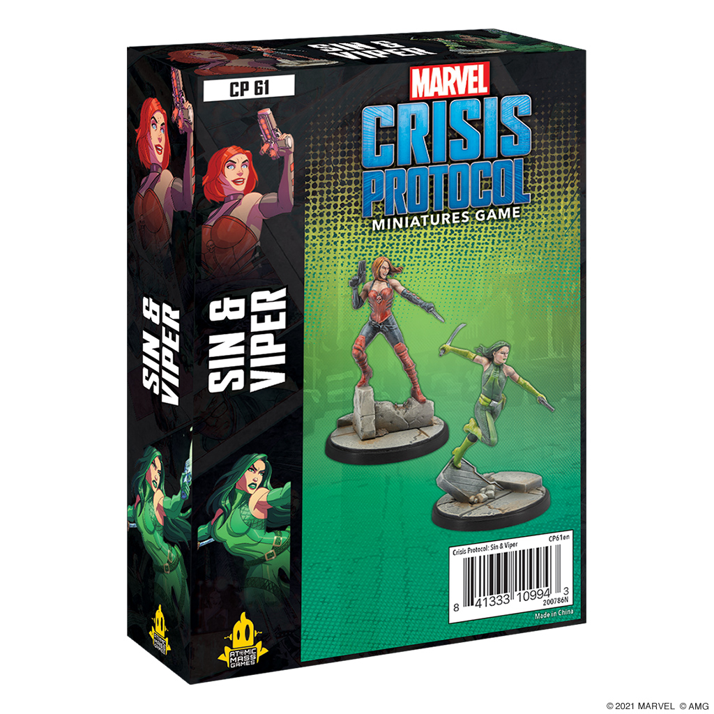 Atomic Mass Games Marvel Crisis Protocol – Sin & Viper
