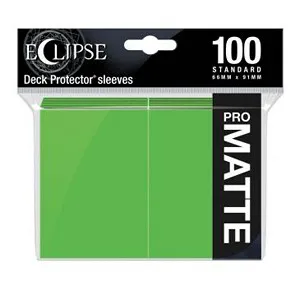 100 Ultra PRO Pro-Matte Eclipse Sleeves (Lime Green) (English; NM)