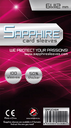 Red Glove Obaly na karty Sapphire Fuchsia - (61x112 mm) 100 ks