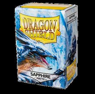 100 Dragon Shield Sleeves - Matte Sapphire (English; NM)