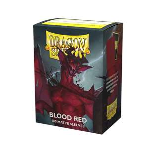 100 Dragon Shield Sleeves - Matte Blood Red 'Simurag' (English; NM)