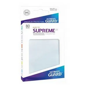 80 Ultimate Guard Supreme UX Matte Sleeves (Frosted) (English; NM)