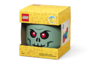 LEGO Storage LEGO úložná hlava (velikost L) - zelený kostlivec