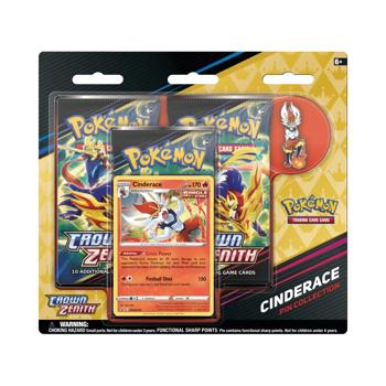 Crown Zenith: Cinderace Pin Collection 3-Pack Blister (English; NM)